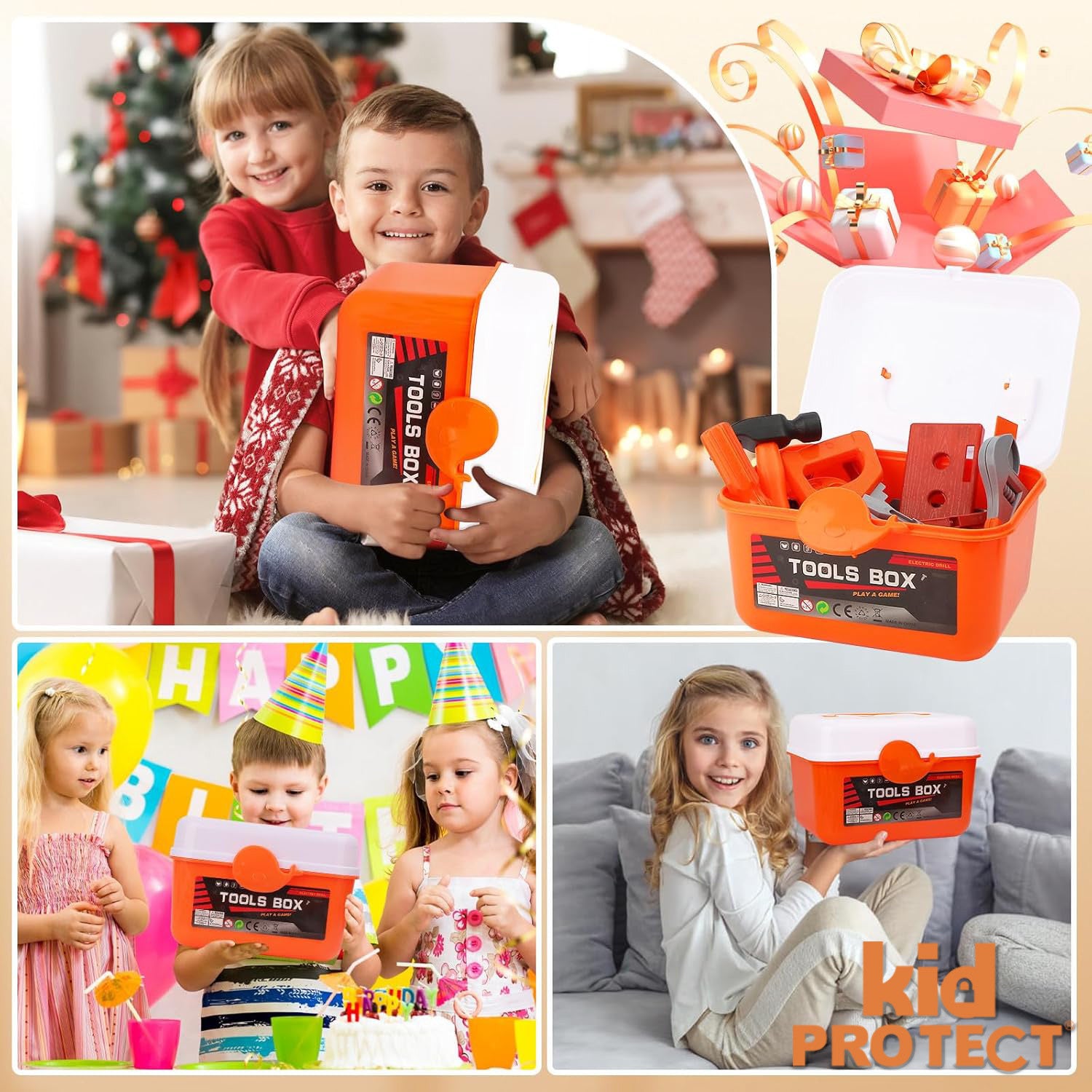 Trusa de Scule Copii 3 in 1 Kidprotect First Drill Trusa de Scule Copii 3 in 1 Kidprotect First Drill